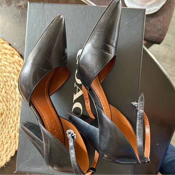 Coach Wynne Ankle-Strap Pumps Black Size 6 - Picture 8 of 8